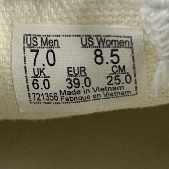 Vans Classic Slip-On Stackform Women’s Sz 8.5 Black White Checker Platform Shoes - Picture 11 of 11